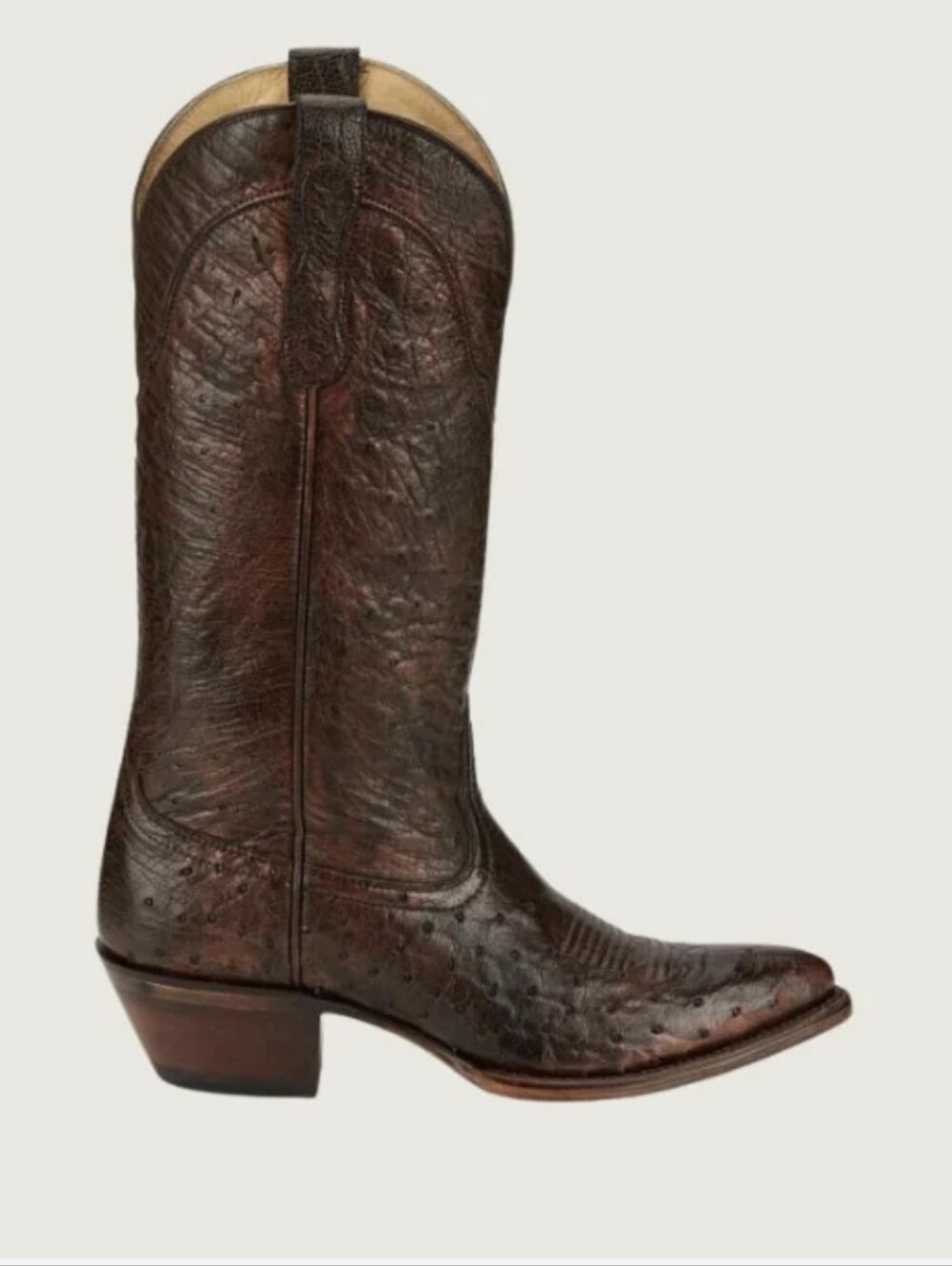 New Tony Lama Lenora Copper Smooth Ostrich Boots Womens Size 6 RARE!